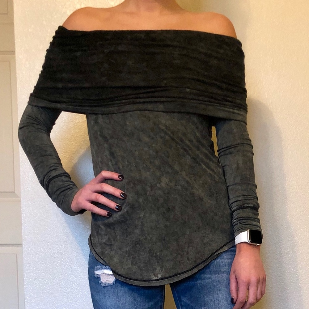 Free people off the should long sleeve